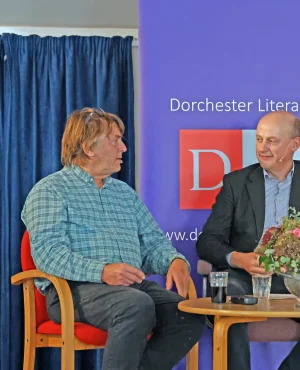 Giles Wood and Mary Killen with Harry Mount