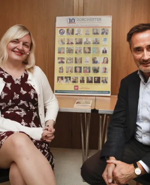 Sir Robin Niblett and Jo Durrant