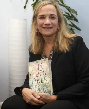 Tracy Chevalier with book